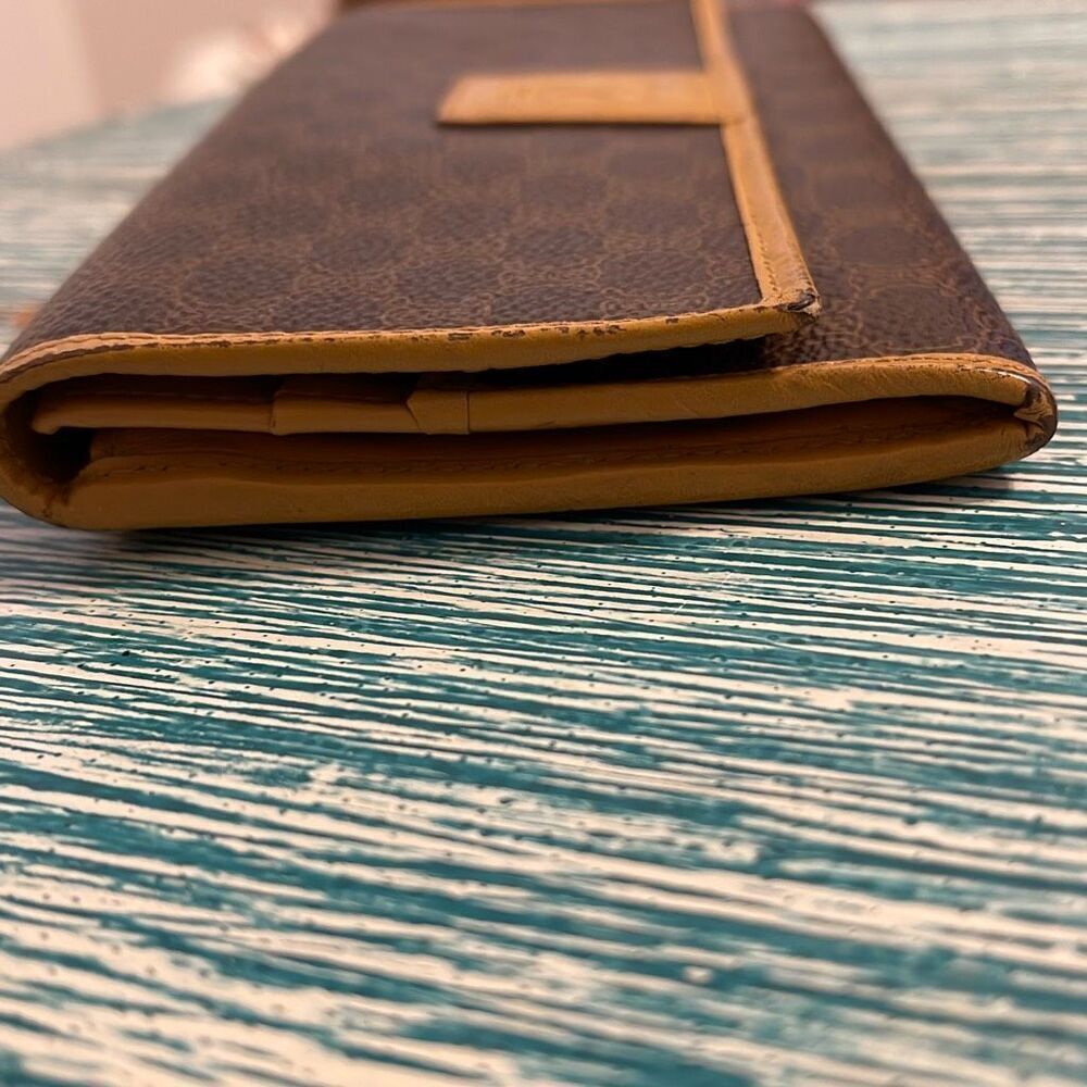 Celine Paris Macadam Pattern Bi-Fold Vintage Logo Wallet - Picture 13 of 14